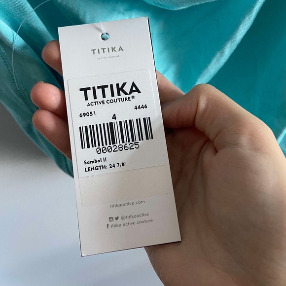 NWT TITIKA BUILT IN BRA SPORT WORKOUT TANK SUPPORT BLUE BUTTER YOGA ACTIVEWEAR - Picture 4 of 8